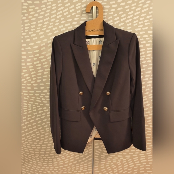 Veronica Beard x NFL Dickey Black Jacket No Emblem US Size 10 - Picture 2 of 5